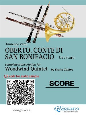 cover image of Woodwind Quintet Score "Oberto"
